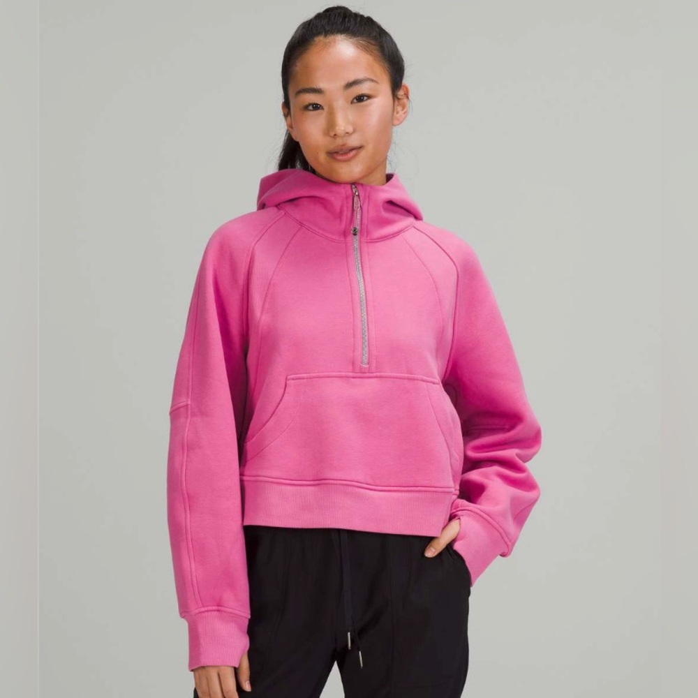 Lululemon Scuba Oversized Half-Zip Hoodie - Pink Blossom Scubaim XS/ S